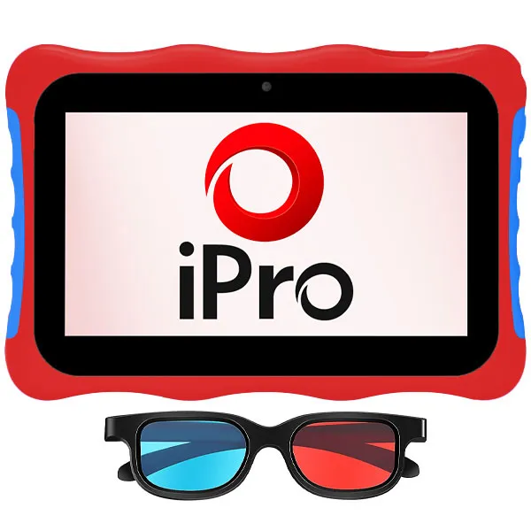 TABLET IPRO TURBO4 7.0" 2GB+32GB WIFI KIDS VERMELHO+OCULOS