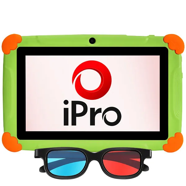 Tablet IPRO Turbo 5 Kids 32GB/2GB RAM de 7" 0.3MP/0.3MP - Verde/Naranja