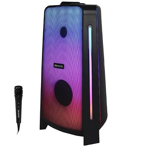 CAIXA *KARAOK AIWA AW-POK400LD TWS USB BLUETOOTH 1MICROFONE 500W 2V PR