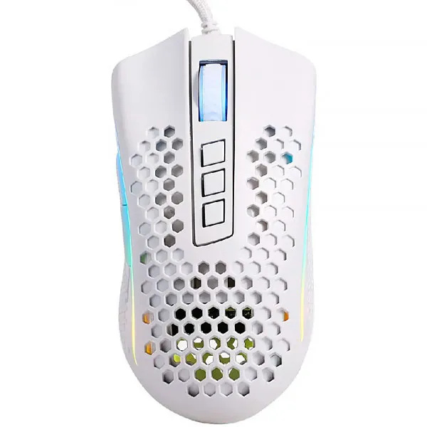 Mouse Gaming Redragon Storm M808W-RGB hasta 12.400 DPI con Backlight RGB - Blanco