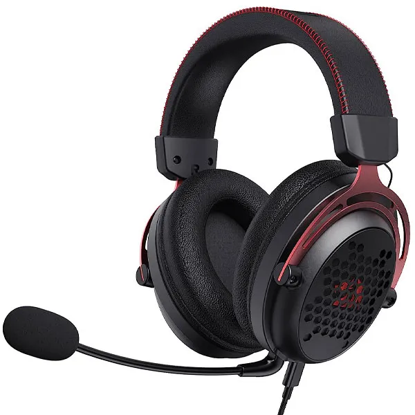 Headset Gaming Redragon Diomedes H3867.1 con USB-C/3.5 mm para PC/PS4/Xbox One y Nintendo Switch - Negro/Rojo