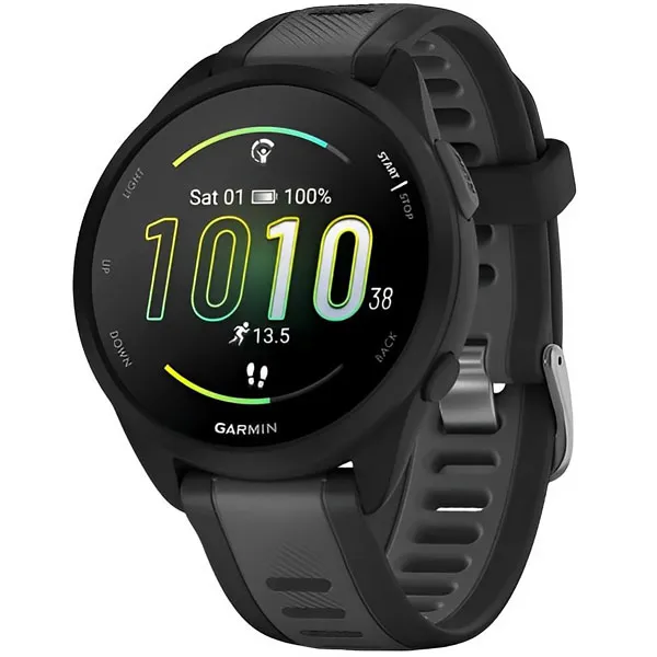 RELOGIO GARMIN FORERUNNER 165 AMOLED SMART WATCH 010-02863-20 PRETO