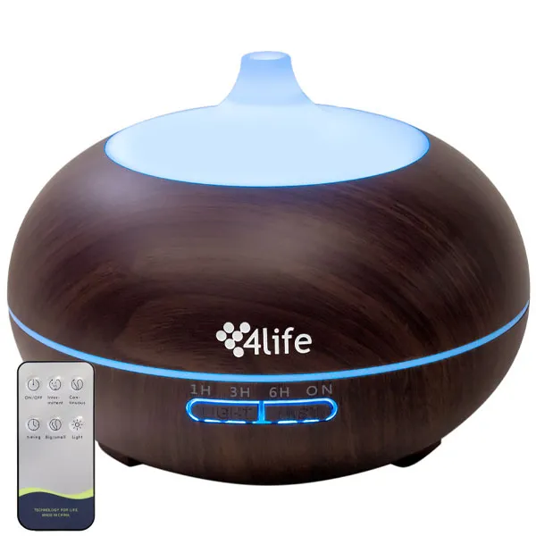 UMIDIFICADOR 4LIFE FL006D AROMATIQUE 550ML 14WATTS 2V MARROM