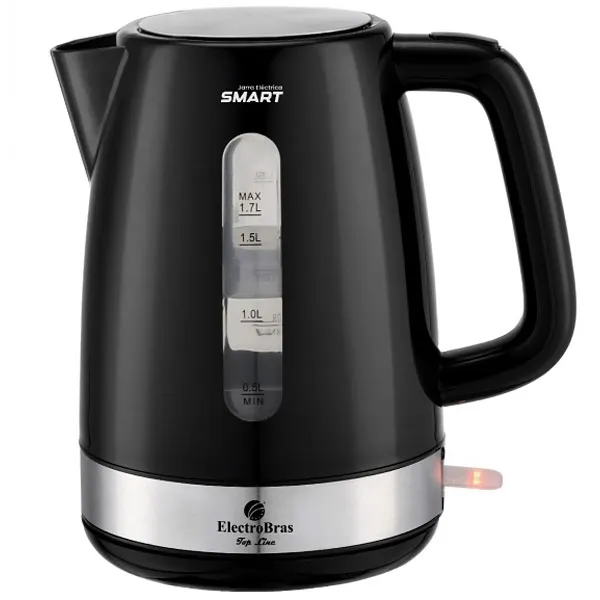 Jarra Elétrica ElectroBras Smart EBJE-02 1.200 watts 1.7 Litros 127V ~ 60Hz - Prata/Preta