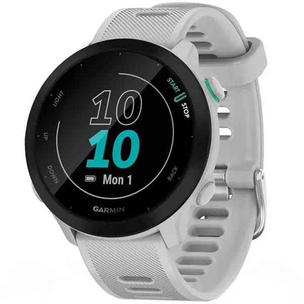 Reloj Garmin Forerunner 55 010-02562-11 con GPS/Bluetooth - Blanco (CJ Fea)