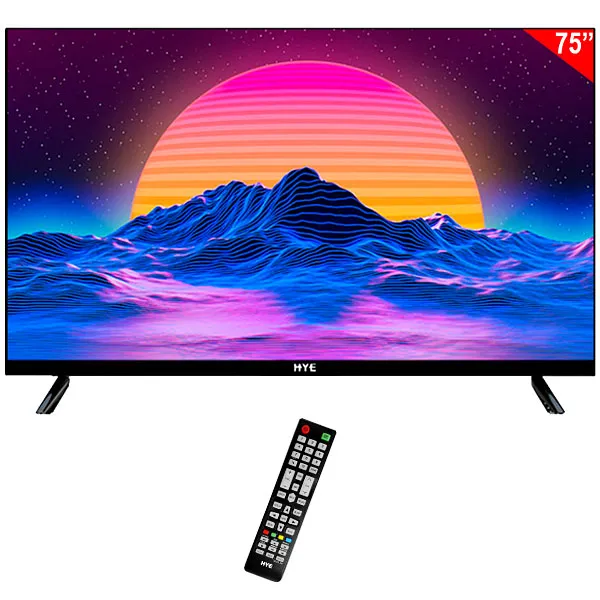 Smart TV LED 75" HYE HYE75ATUH 4K Ultra HD Android Wi-Fi com Conversor Digital
