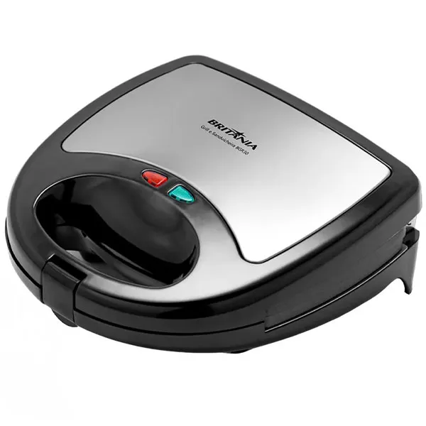 SANDUICHEIRA BRITANIA BGR30 3EM1 750WATTS 220V/50/60HZ SILVER/PRETO