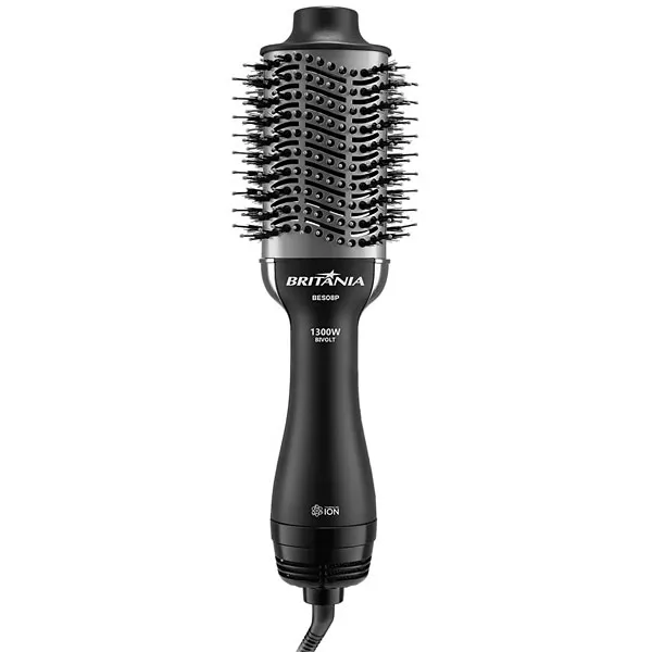 ESCOVA CABELO BRITANIA BES08P 4EM1 1300WATTS 2V PRETO/SILVER