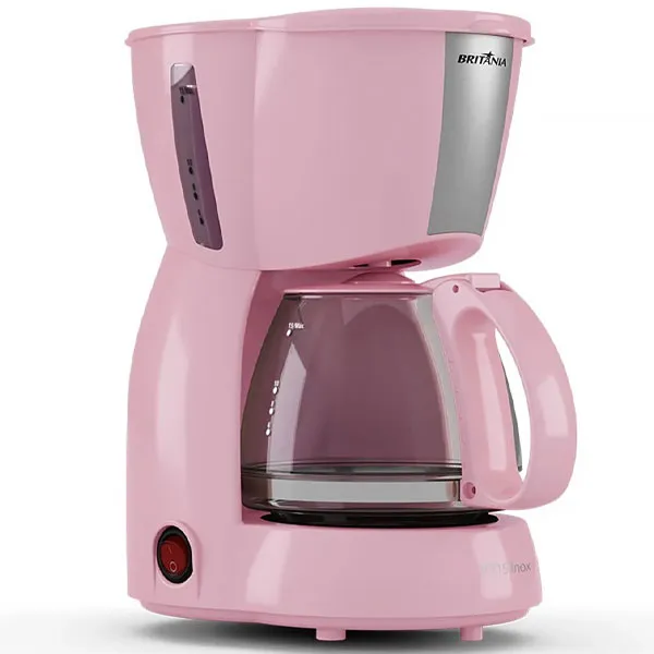 Cafetera Britania BCF15 Inox 550 watts 220V ~ 50/60Hz - Rosa