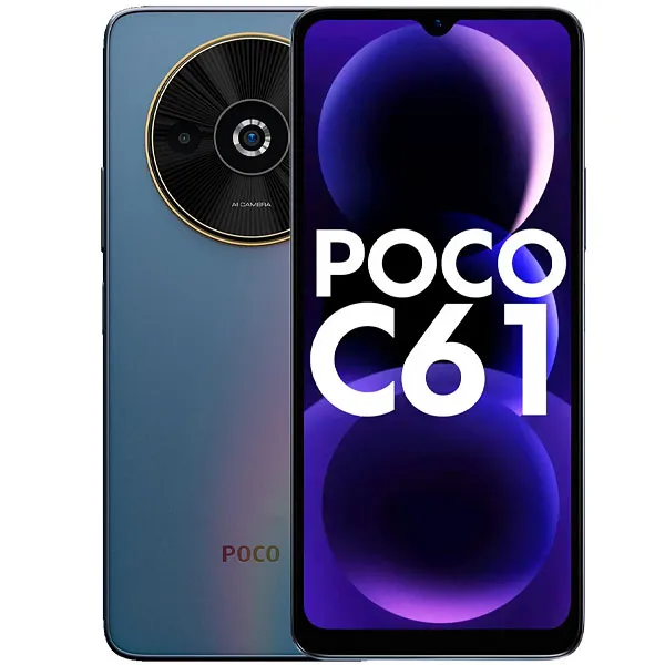 Smartphone Xiaomi POCO C61 Dual SIM de 64GB/4GB RAM de 6.71" 8+2MP/5MP - Azul (India)