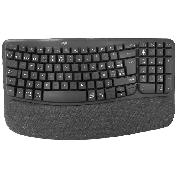 TECLADO LOGITECH WAVE KEYS WIRELESS ESPANHOL CINZA