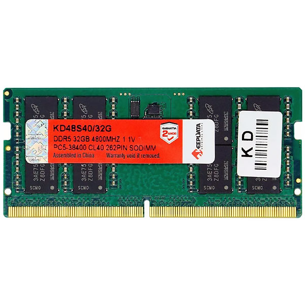 MEMORIA NB KEEPDATA DDR5 4800MHZ 32GB KD48S40/32G