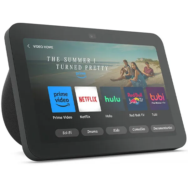 Smart Screen Amazon Echo Show 8 3rd Generation R85SD6 de 8" com Wi-Fi e Bluetooth - Preto
