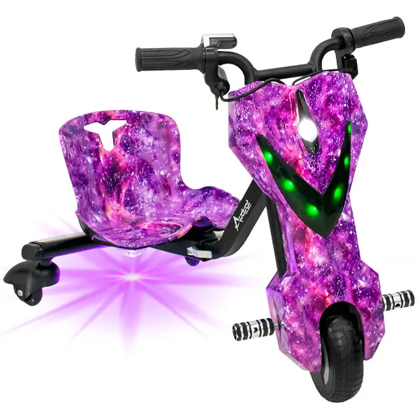 Triciclo Elétrico Audisat 6.5" Bluetooth/Speaker - Roxo