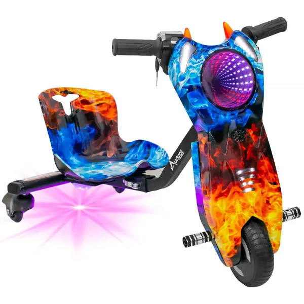 Triciclo Elétrico Audisat 6.5" Bluetooth/Speaker - Ice Fire