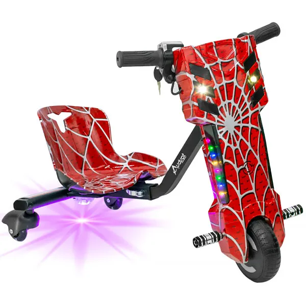 TRICICLO AUDISAT 6.5" BLUETOOTH LED SPEAKER 150WATTS SPIDER RED