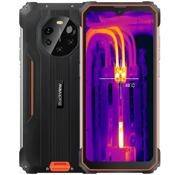 Smartphone Blackview BL8800 Pro NFC Dual SIM de 128GB/8GB RAM de 6.58" 50+5+2+2MP/16MP - Mecha Orange