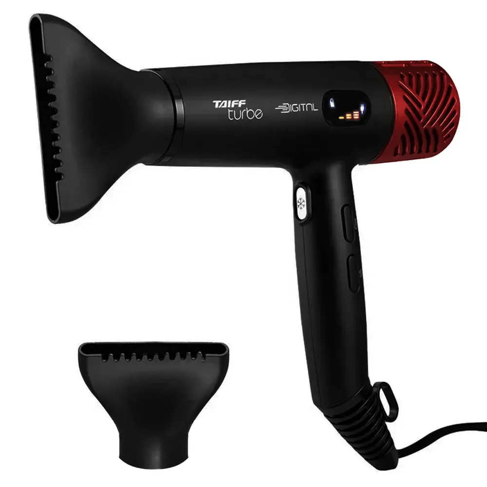 Secador de Cabelo Taiff Turbe SECT24BL 2.400 watts 127V ~ 50/60 Hz - Preto/Vermelho
