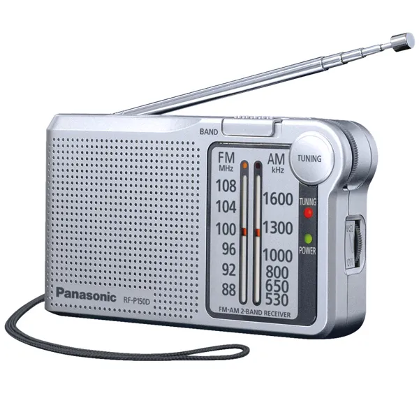 RADIO PORTATIL PANASONIC RF-P150DBA FM AM PILHA SILVER
