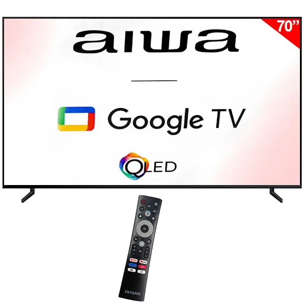 TV  AIWA 70" AW70B4QFG QLED SMAR(1ANO GARANTIA)4K U.HD BT AND/GOO TV+C