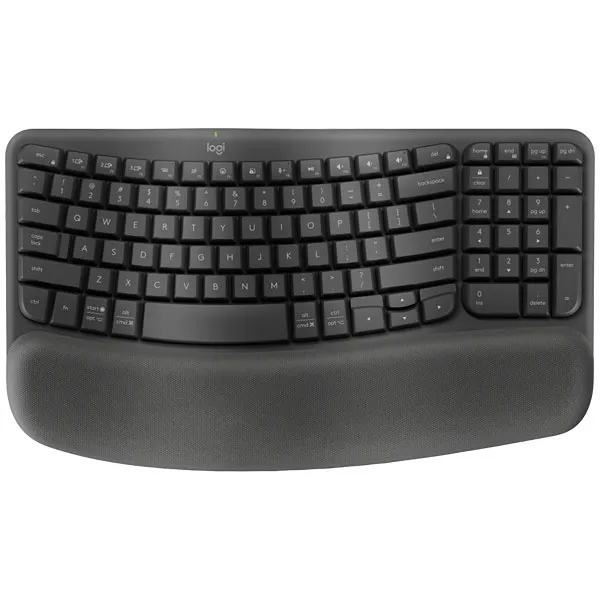 TECLADO LOGITECH WAVE KEYS WIRELESS INGLES CINZA