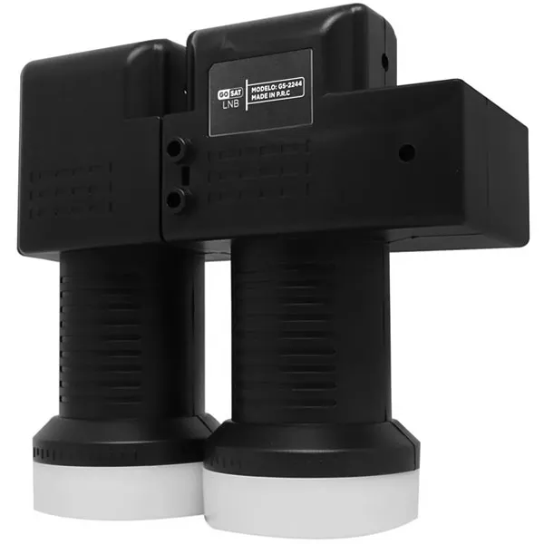 LNB GOSAT GS-2244 2+2 BANDA KU CARONA PRETO/BRANCO