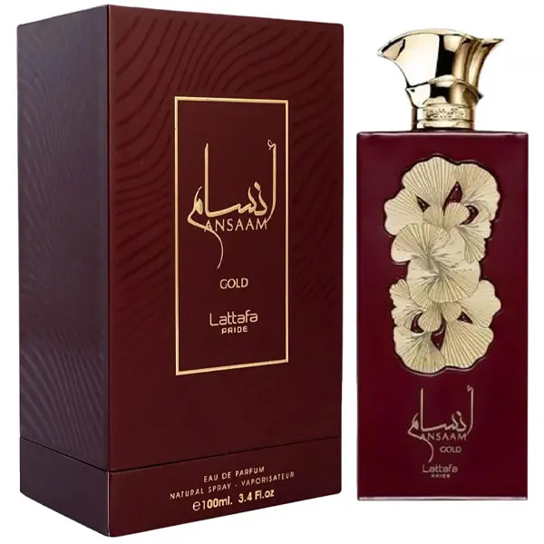 PERFUME UNISSEX ARABE LATTAFA PRIDE ANSAAM GOLD EDP 100ML (738191)