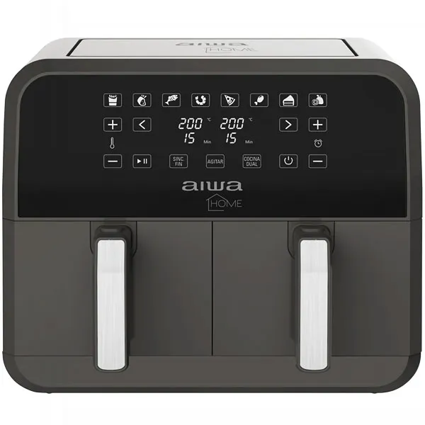 FRITADEIRA ELETRICA AIWA AWFT8003 AYR FRYER 8LTS 220V/50/60HZ CINZA