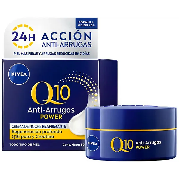 Hidratante Facial Noturno NIVEA Q10 Anti-Arrugas POWER 50 ml