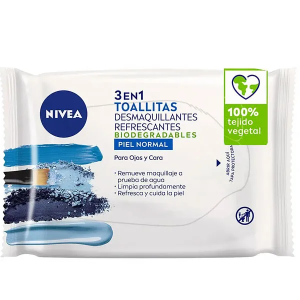 DEMAQUILANTE NIVEA LENCO PELE NORMAL 3EM1 25UNIDADES