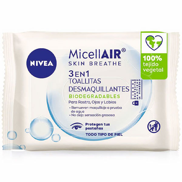 DEMAQUILANTE NIVEA LENCO MICELLAIR 3EM1 25UNIDADES