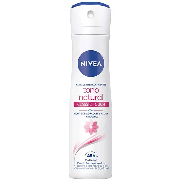 Desodorante Aerosol NIVEA Tono Natural Classic Touch 150 ml