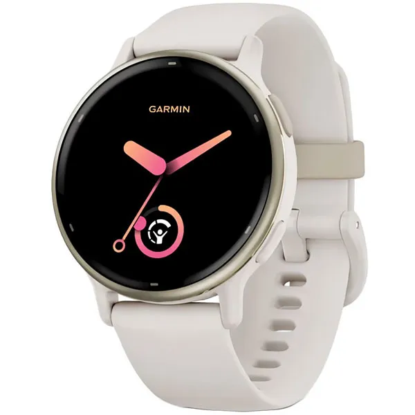 RELOGIO GARMIN VIVO ACTIVE 5 SMART WATCH 010-02862-11 BRANCO/DOURADO