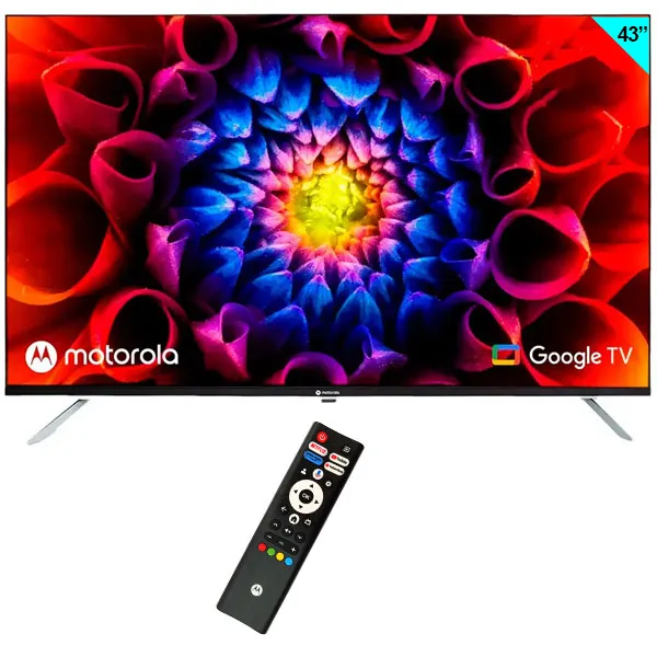 Smart TV LED 43" Motorola MOT43FLE11 Full HD Android TV Wi-Fi/Bluetooth com Conversor Digital