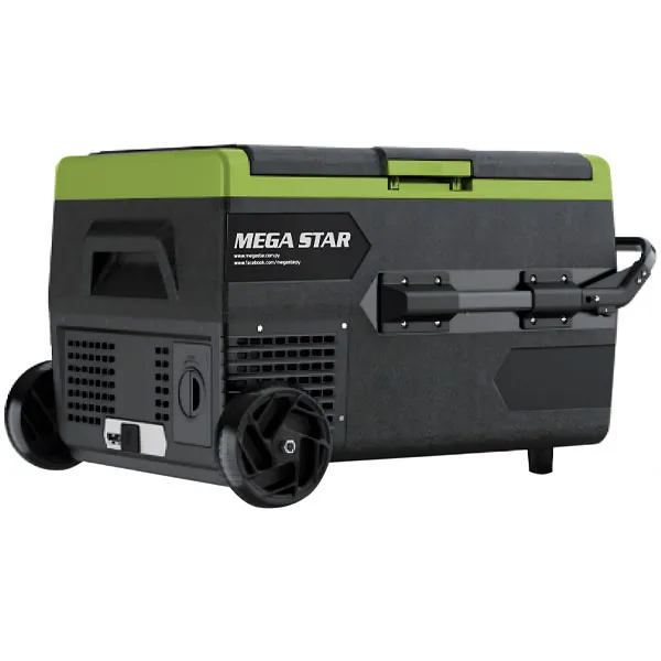 Caixa Térmica para Automóvel MegaStar CB65 de 65 Litros - Preto/Verde
