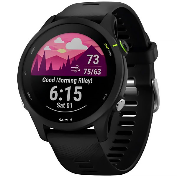 Smartwatch Garmin Forerunner 255 Music 010-02641-30 46 mm con GPS/Bluetooth - Negro