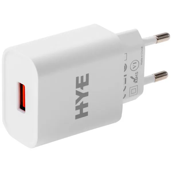 ADAPTADOR DE TOMADA USB HYE HYEC77 22.5W 1SAIDA (PADRAO BR)BRANCO
