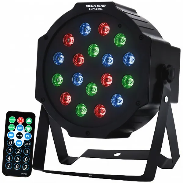 REFLETOR LASER MEGASTAR LSPA18RC RGB 2V PRETO