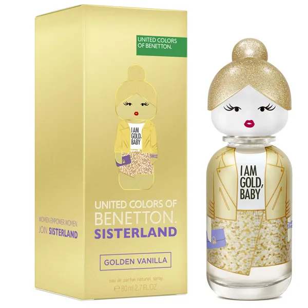 Perfume Feminino Benetton Sisterland Golden Vanilla EDP 80 ml
