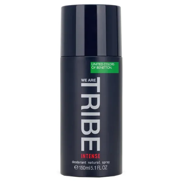 DESODORANTE BENETTON AEROSSOL MASCULINO TRIBE INTENSE 150ML