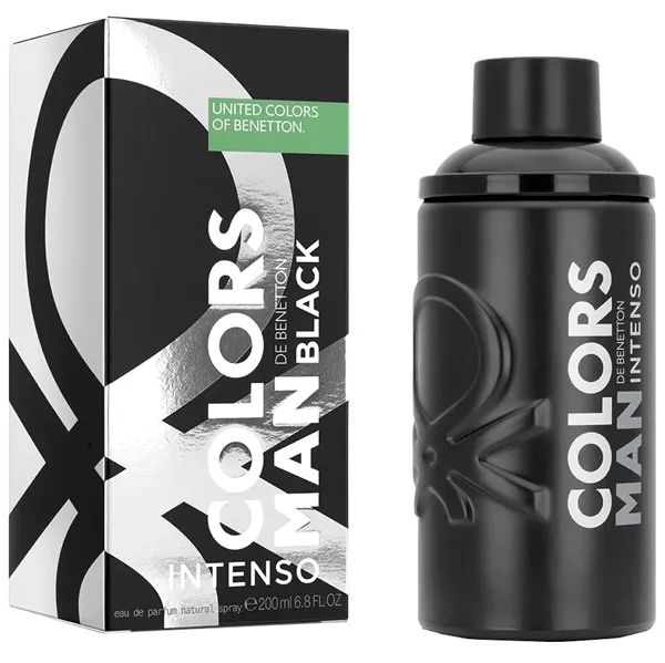 PERFUME MASCULINO BENETTON COLORS MAN BLACK INTENSO EDP 200ML (026218)
