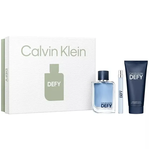 PERFUME MASCULINO CALVIN KLEIN DEFY EDT100ML+EDT10ML+GEL100M KIT(4824)