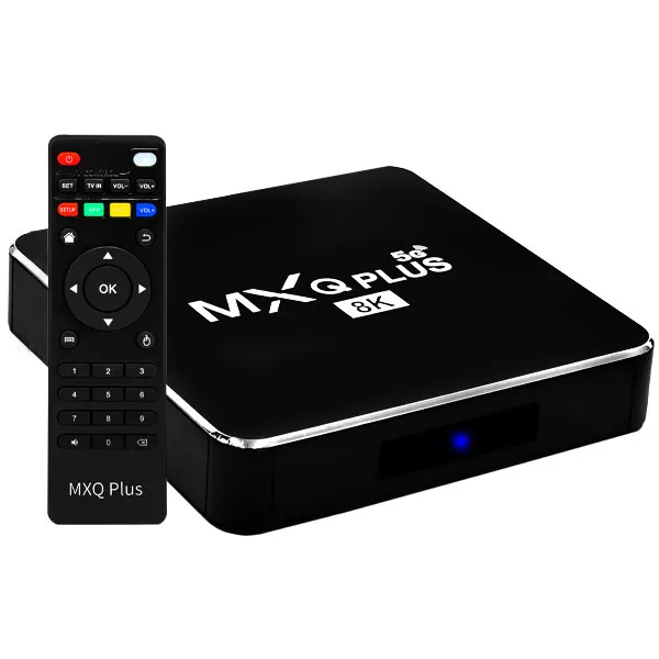 TV BOX MXQ PLUS 8K ULTRA HD 5G  (32GB+128GB) ANDROID 11.0 PRETO