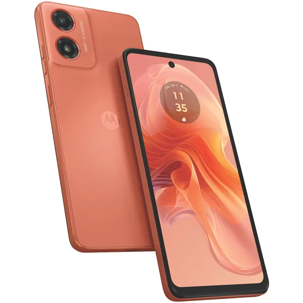 Celular Motorola Moto G04 XT2421-2 Dual SIM de 128GB/4GB RAM de 6.56" 16MP/5MP - Naranja Amanecer