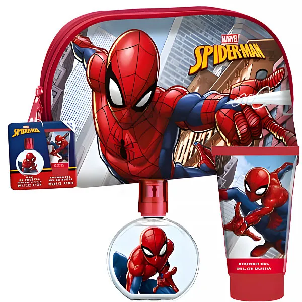 PERFUME INFANTIL MARVEL SPIDERMAN EDT50ML +GEL100ML+NECESER KIT(092638