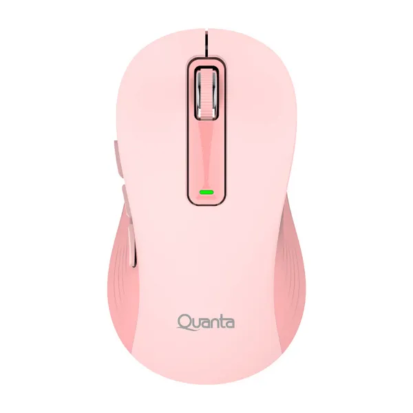 MOUSE QUANTA QTMOI40 WIRELESS OPTICO ROSA
