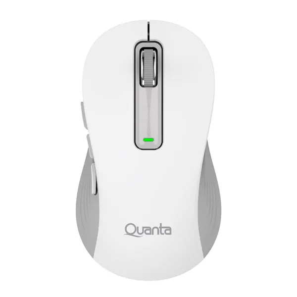 MOUSE QUANTA QTMOI40 WIRELESS OPTICO BRANCO/SILVER