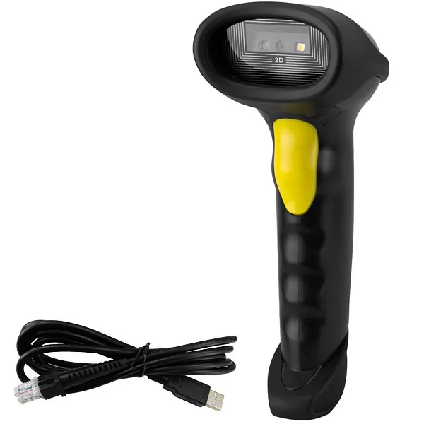 Leitor de Código de Barras Quanta QTLCQ100 100 Linhas por Segundo - Preto/Amarelo