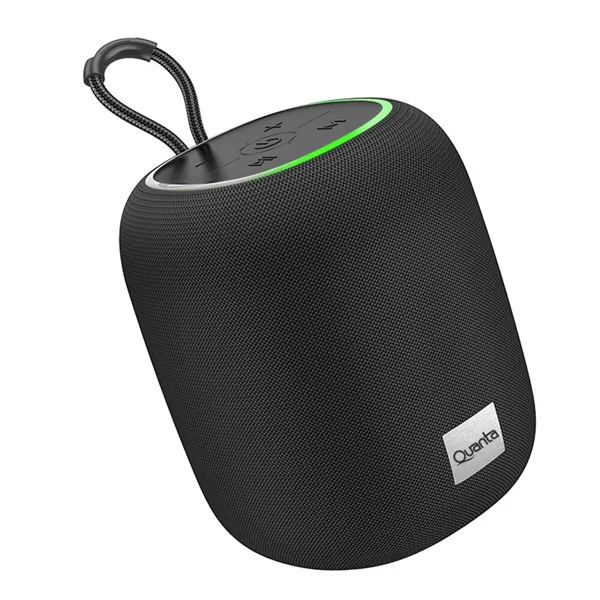 SPEAKER QUANTA QTSPA10 TWS BLUETOOTH RGB USB M.SD AUX 10WATTS PRETO