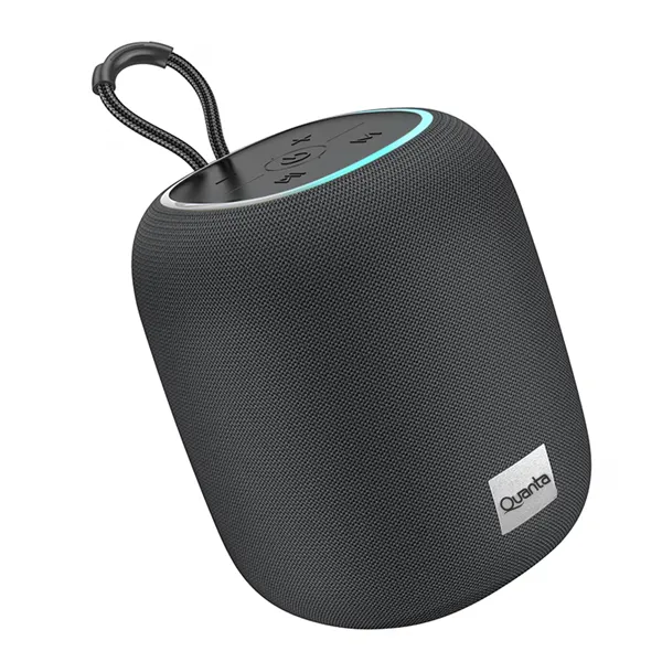 SPEAKER QUANTA QTSPA10 TWS BLUETOOTH RGB USB M.SD AUX 10WATTS CINZA